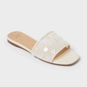 A New Day - Women’s Elain Sandals with Memory Foam Insole - A  Ivory